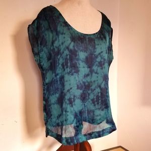H&M silky watercolor top